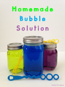 homemade bubble solution button